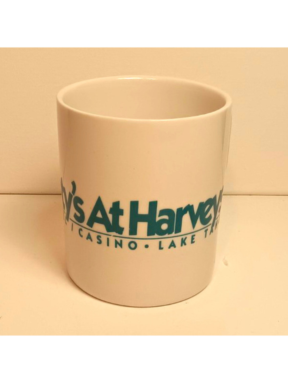 Vintage 90s Harvey's Resort Lake Tahoe Coffee Mug "The Party's At Harvey's"